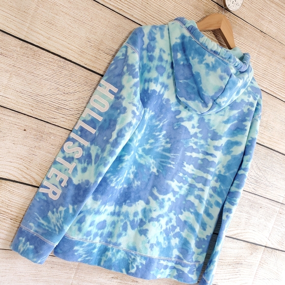 NWT Hollister Tie Dye Hoodie Pullover Sweater S - Picture 2 of 8